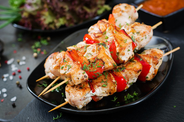 chicken satay skewers